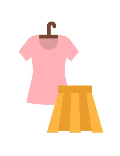 Illustrazione Vettoriale Della Moda Dei Vestiti Estivi — Vettoriale Stock