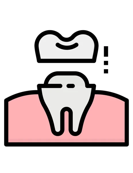 Diş Simgesi Vektör Çizimi — Stok Vektör