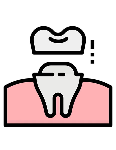 Icono Dental Ilustración Vectorial — Archivo Imágenes Vectoriales