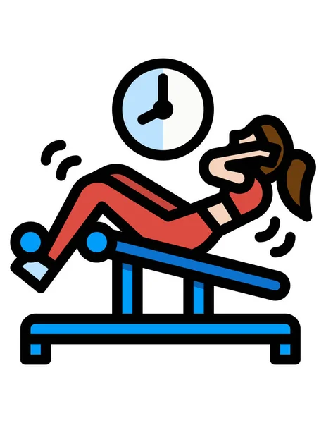 Symbole Für Fitness Und Gesundheit — Stockvektor