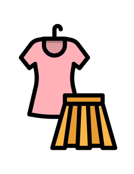 Kleiderbügel Symbol Vektor Illustration Grafik Design — Stockvektor