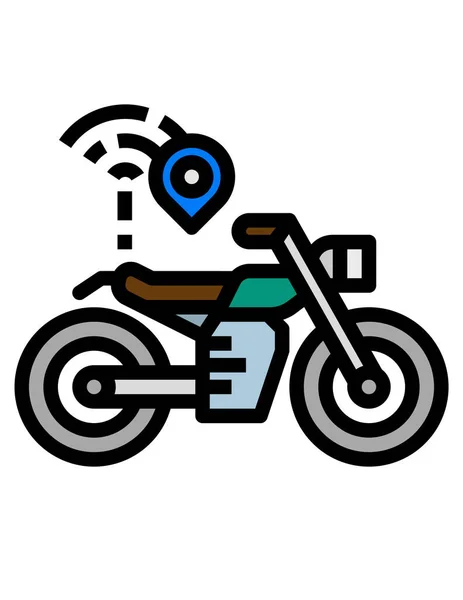 Vector Illustration Bikeicon — Stock Vector