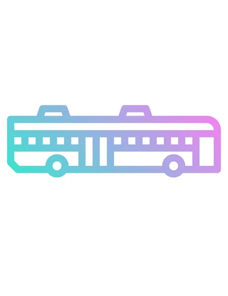 Icono Estación Autobuses Ilustración Vectorial — Vector de stock