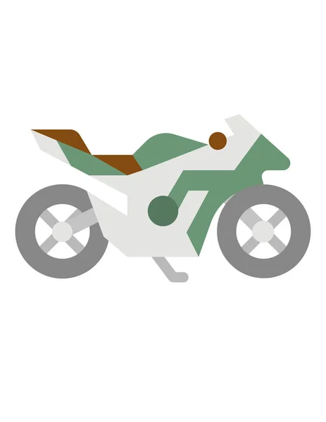 Ikona Motocyklu Vektorová Ilustrace — Stockový vektor