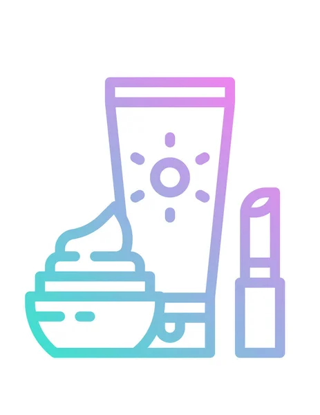 Vektorová Ilustrace Kosmetické Sady — Stockový vektor