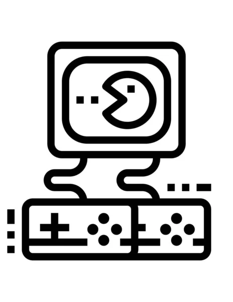 Joystick Icono Vector Ilustración — Vector de stock