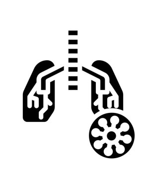 Akciğer zatürreesinin vektör çizimi