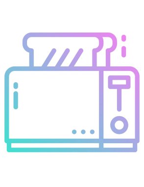 Tost makinesi, vektör simgesi 