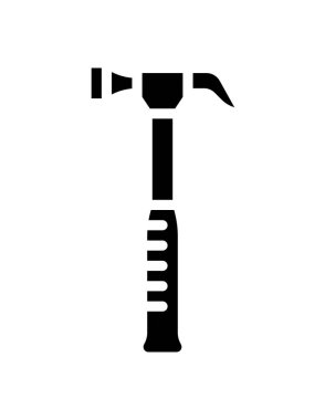 Çekiç simgesinin vektör illüstrasyonu