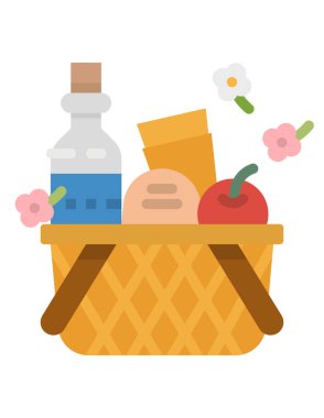 gıda kavramı, vektör illüstrasyonu