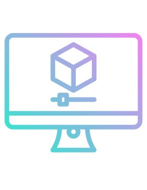 Beyaz arkaplanda TV izleme vektör simgesi