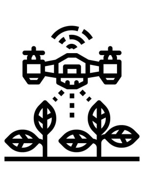 Bitki simgesinin vektör illüstrasyonu