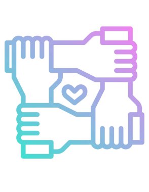 hayır kurumu konsepti simgesi, vektör illüstrasyonu