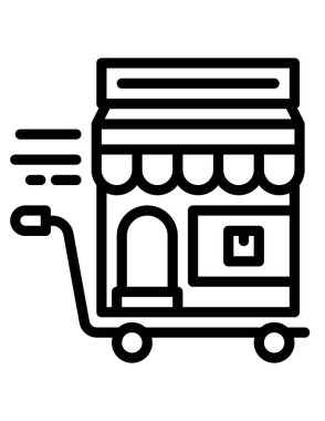 çevrimiçi alışveriş kavramı arka plan, vektör illüstrasyonu 