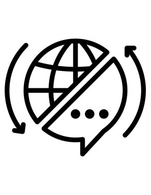 konuşma kabarcığı vektörü simgesi