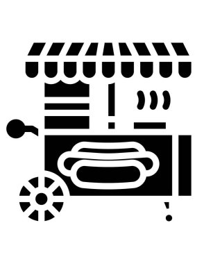 Beyaz arkaplanda kafe simgesi