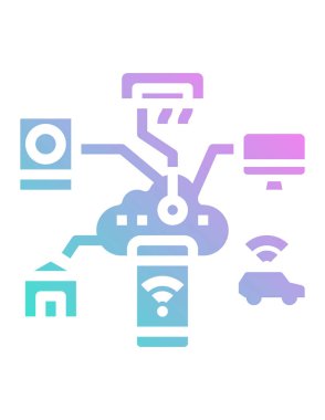 Kablosuz sinyal beyaz arkaplanda izole edildi