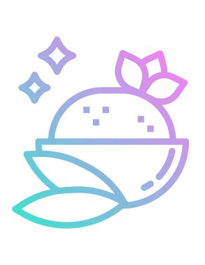 Gıda simgesinin vektör illüstrasyonu