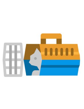 Kargo gemisi simgesinin vektör çizimi