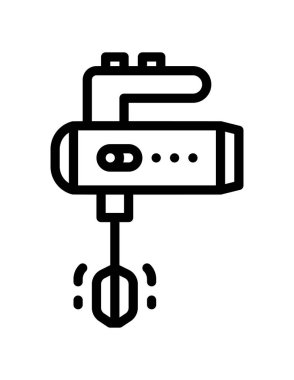 Karıştırıcı simgesi, vektör illüstrasyonu