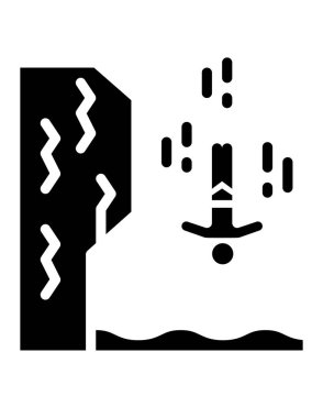 Siyah ve beyaz simgelerinin vektör çizimi