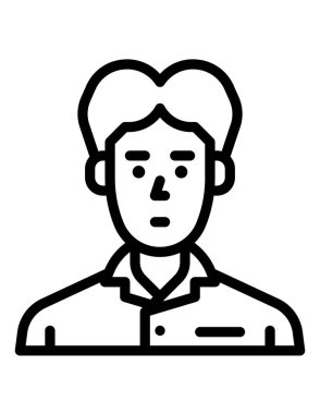 Elinde pano olan bir adam.