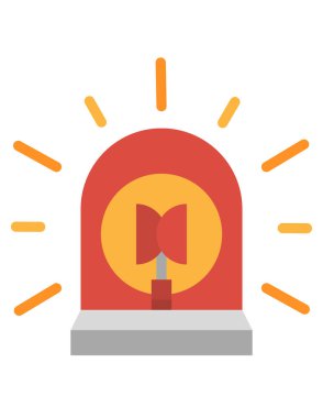 Noel ve yeni yıl düz vektör simgesi