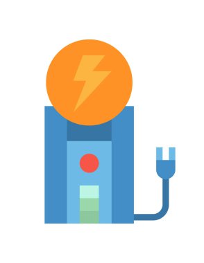 enerji ve enerji hattı vektör simgesi.