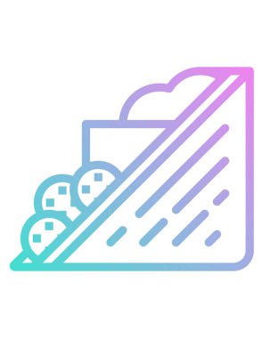 yiyecek kavramı arkaplan vektörü simgesi