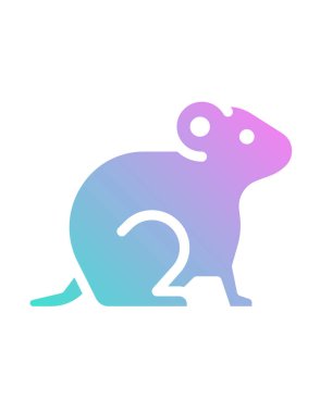 hamster simgesi, vektör illüstrasyonu 