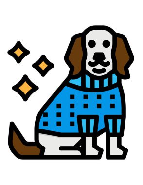 Çizgi film köpeğinin vektör çizimi