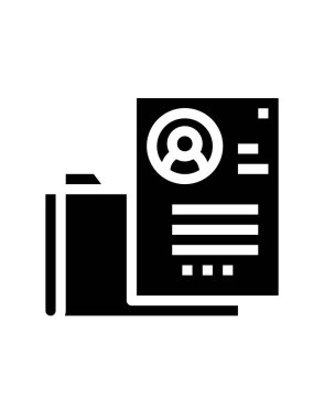 belge simgesi vektör illüstrasyonu