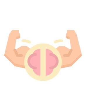  adam biceps simge vektör illüstrasyonu