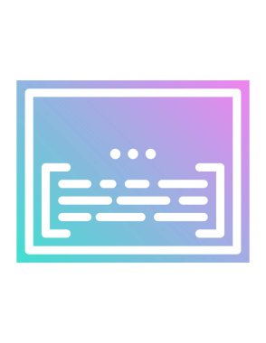 Modern eğitim ikonunun vektör illüstrasyonu