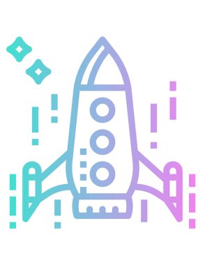 uzay roketi fırlatma simgesi