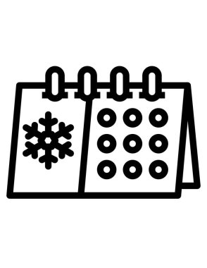 Takvim simgesi vektör illüstrasyonu 