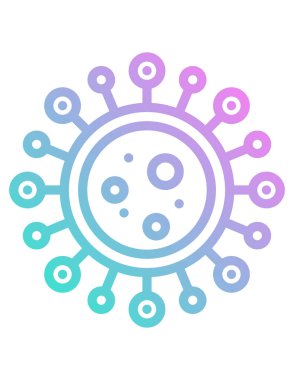 Virüs ikonu vektör illüstrasyonu 