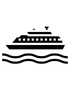 Yat simgesi vektör illüstrasyonu