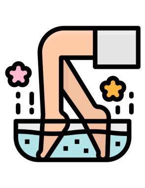 Seo ve inşaat çizgisi simgesinin vektör illüstrasyonu