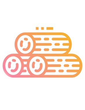 Uçak bileti ikonu. Vektör biçimi yuvarlak açılı, turuncu renk ve beyaz arkaplan içeren düz ikonik semboldür.