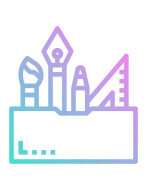 tasarım aracının vektör illüstrasyonu