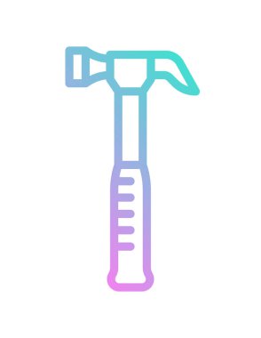 Düz çember izole edilmiş ağ için kerpeten simgesi