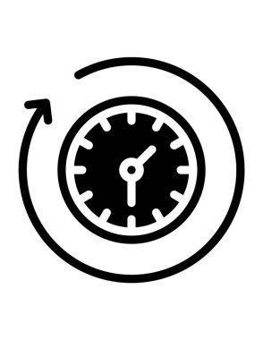 zaman kavramı arkaplan, vektör simgesi