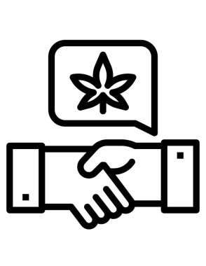 El sıkışma çizgisi simgesi, vektör illüstrasyonu