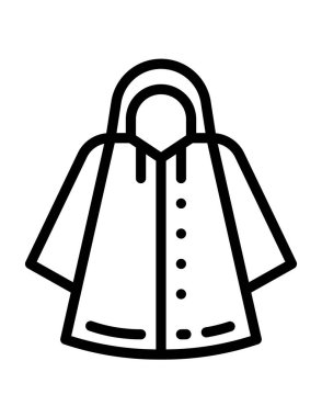 alışveriş poşeti çizgisi vektör simgesi