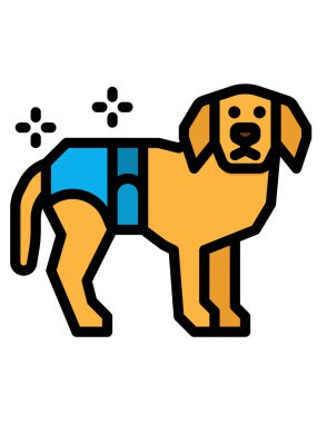 Şirin bir köpeğin vektör çizimi