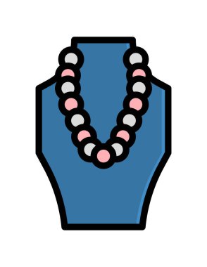 boncuk simgesi vektör illüstrasyonu