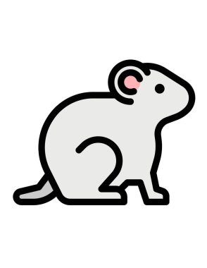 Çizgi film kedisinin vektör çizimi