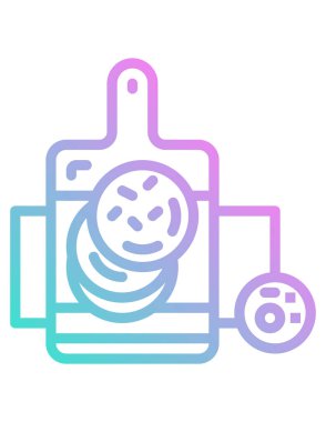 Fırın ürün simgesinin vektör illüstrasyonu