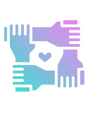 hayır kurumu konsepti simgesi, vektör illüstrasyonu